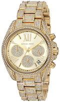  Shop Authentic Michael Kors Mini Bradshaw Crystals Gold Dial Gold Steel Strap Watch For Women - MK6494 - Luxxuri