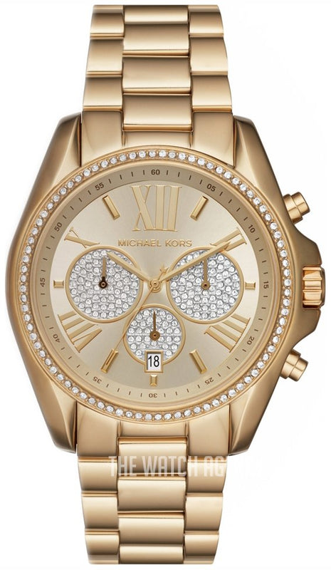  Shop Authentic Michael Kors Bradshaw Quartz Gold Dial Gold Steel Strap Watch For Women - MK6538 - Luxxuri
