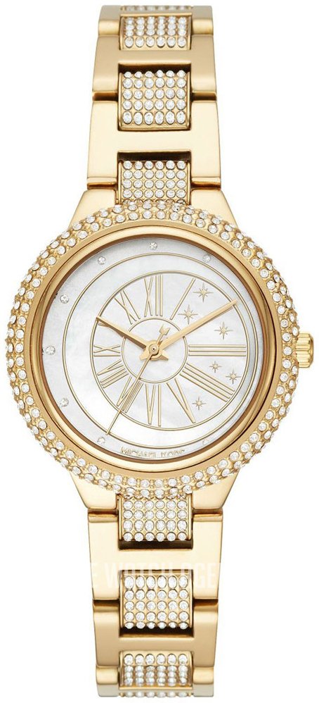  Shop Authentic Michael Kors Taryn Mother of Pearl Dial Gold Steel Strap Watch For Women - MK6567 - Luxxuri