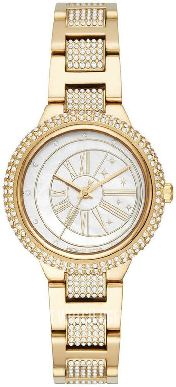  Shop Authentic Michael Kors Taryn Mother of Pearl Dial Gold Steel Strap Watch For Women - MK6567 - Luxxuri