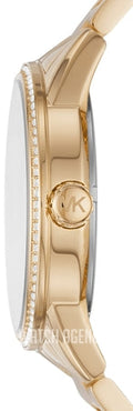  Shop Authentic Michael Kors Ritz Pave Crystals Gold Dial Gold Steel Strap Watch for Women - MK6862 - Luxxuri