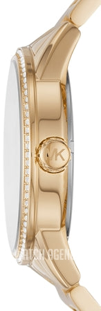  Shop Authentic Michael Kors Ritz Pave Crystals Gold Dial Gold Steel Strap Watch for Women - MK6862 - Luxxuri