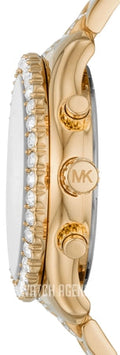  Shop Authentic Michael Kors Layton Chronograph Gold Dial Gold Steel Strap Watch For Women - MK6977 - Luxxuri