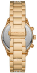  Shop Authentic Michael Kors Layton Chronograph Gold Dial Gold Steel Strap Watch For Women - MK6977 - Luxxuri