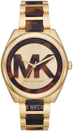 Shop Authentic Michael Kors Janelle Three-Hand Gold Dial Two Tone Steel Strap Watch For Women - MK7136 - Luxxuri