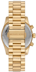  Shop Authentic Michael Kors Lexington Chronograph Blue Dial Gold Steel Strap Watch For Women - MK7216 - Luxxuri