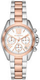  Shop Authentic Michael Kors Bradshaw Chronograph White Dial Two Tone Steel Strap Watch For Women - MK7258 - Luxxuri