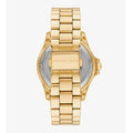 Michael Kors Bradshaw Chronograph Blue Dial Gold Steel Strap Watch For Women - MK5923