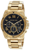  Shop Authentic Michael Kors Brecken Chronograph Quartz Black Dial Gold Steel Strap Watch For Men - MK8481 - Luxxuri
