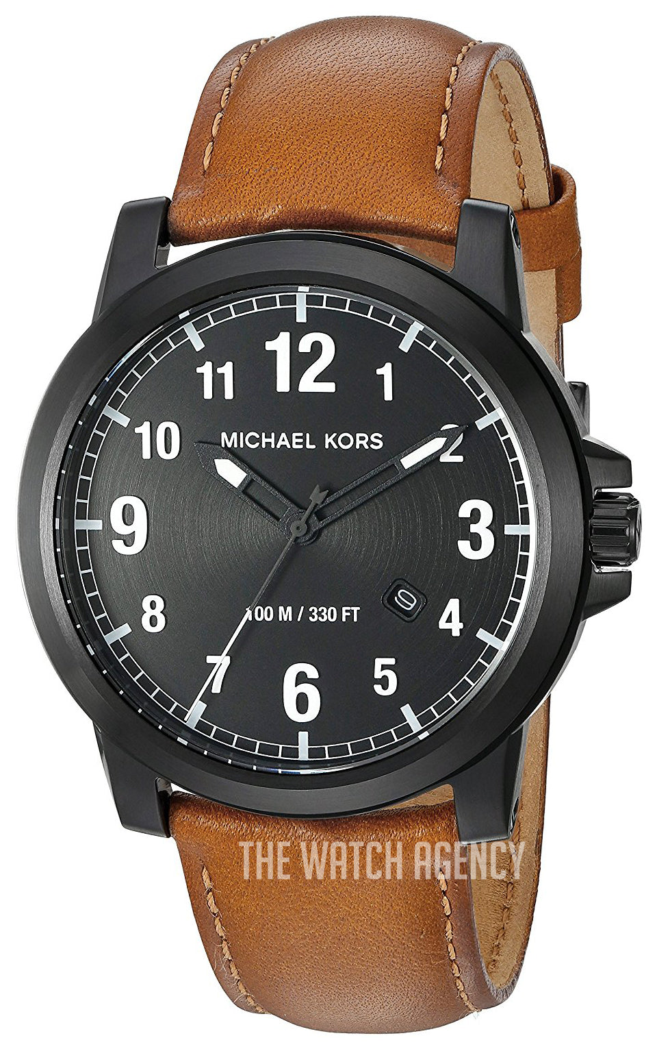  Shop Authentic Michael Kors Paxton Analog Black Dial Brown Rubber Strap Watch For Men - MK8502 - Luxxuri