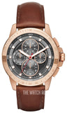  Shop Authentic Michael Kors Ryker Analog Gray Dial Brown Leather Strap Watch For Men - MK8519 - Luxxuri