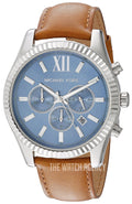  Shop Authentic Michael Kors Lexington Chronograph Blue Dial Brown Leather Strap Watch For Men - MK8537 - Luxxuri