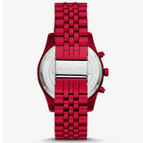  Shop Authentic Michael Kors Lexington Chronograph Red Dial Red Steel Strap Watch For Men - MK8814 - Luxxuri
