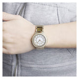  Shop Authentic Michael Kors Kerry Mother of Pearl Dial Gold Steel Strap Watch for Women - MK3312 - Luxxuri