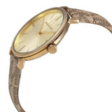  Shop Authentic Michael Kors Addyson Quartz Gold Dial Gold Leather Strap Watch for Women - MK2952 - Luxxuri