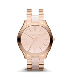  Shop Authentic Michael Kors Slim Runway Rose Gold Dial Two Tone Steel Strap Watch for Women - MK4294 - Luxxuri