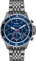  Shop Authentic Michael Kors Bayville Chronograph Blue Dial Grey Steel Strap Watch For Men - MK8727 - Luxxuri