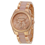  Shop Authentic Michael Kors Blair Chronograph Rose Gold Dial Two Tone Steel Strap Watch for Women - MK5943 - Luxxuri