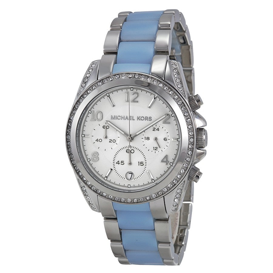  Shop Authentic Michael Kors Blair Silver Dial Two Tone Steel Strap Watch for Women - MK6137 - Luxxuri