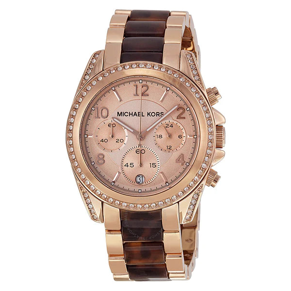  Shop Authentic Michael Kors Blair Rose Gold Dial Two Tone Steel Strap Watch For Women - MK5859 - Luxxuri