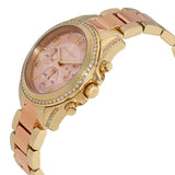  Shop Authentic Michael Kors Ritz Chronograph Rose Dial Two Tone Steel Strap Watch for Women - MK6475 - Luxxuri
