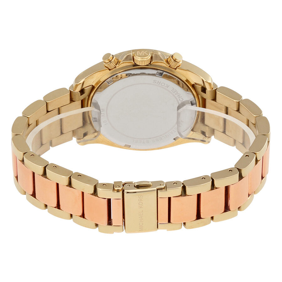  Shop Authentic Michael Kors Blair Chronograph Rose Gold Dial Two Tone Steel Strap Watch for Women - MK6316 - Luxxuri