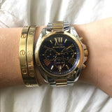  Shop Authentic Michael Kors Bradshaw Blue Dial Two Tone Steel Strap Watch for Women - MK5976 - Luxxuri
