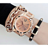  Shop Authentic Michael Kors Bradshaw Rose Gold Dial Rose Gold Steel Strap Watch for Women - MK5503 - Luxxuri