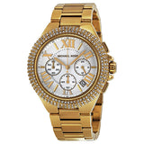  Shop Authentic Michael Kors Camille Silver Diamonds Dial Gold Steel Strap Watch for Women - MK5756 - Luxxuri