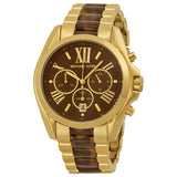  Shop Authentic Michael Kors Bradshaw Chronograph Brown Dial Two Tone Steel Strap Watch For Women - MK5696 - Luxxuri
