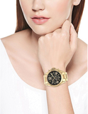  Shop Authentic Michael Kors Bradshaw Black Dial Gold Steel Strap Watch for Women - MK5739 - Luxxuri