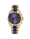  Shop Authentic Michael Kors Bradshaw Navy Blue Dial Two Tone Steel Strap Watch for Women - MK6268 - Luxxuri
