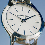  Shop Authentic Michael Kors Lennox Three Hand Silver Dial Silver Steel Strap Watch For Women - MK7393 - Luxxuri