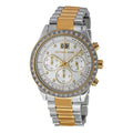  Shop Authentic Michael Kors Brinkley Chronograph Silver Dial Two Tone Steel Strap Watch for Women - MK6188 - Luxxuri