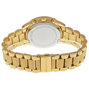  Shop Authentic Michael Kors Brinkley Diamonds Gold Dial Gold Steel Strap Watch for Women - MK6187 - Luxxuri