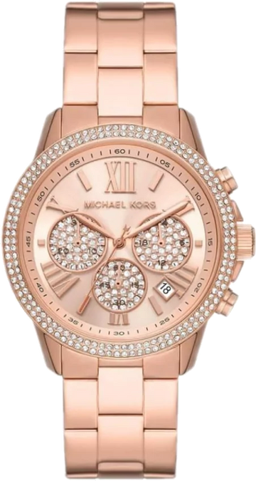  Shop Authentic Michael Kors Bryn Chronograph Rose Gold Dial Rose Gold Steel Strap Watch For Women - MK7200 - Luxxuri