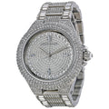 Shop Authentic Michael Kors Kerry Crystal Pave Silver Dial Silver Steel Strap Watch For Women - MK3359 - Luxxuri