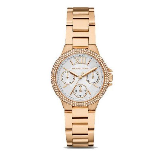  Shop Authentic Michael Kors Mini Camille Chronograph White Dial Rose Gold Steel Strap Watch For Women - MK6844 - Luxxuri