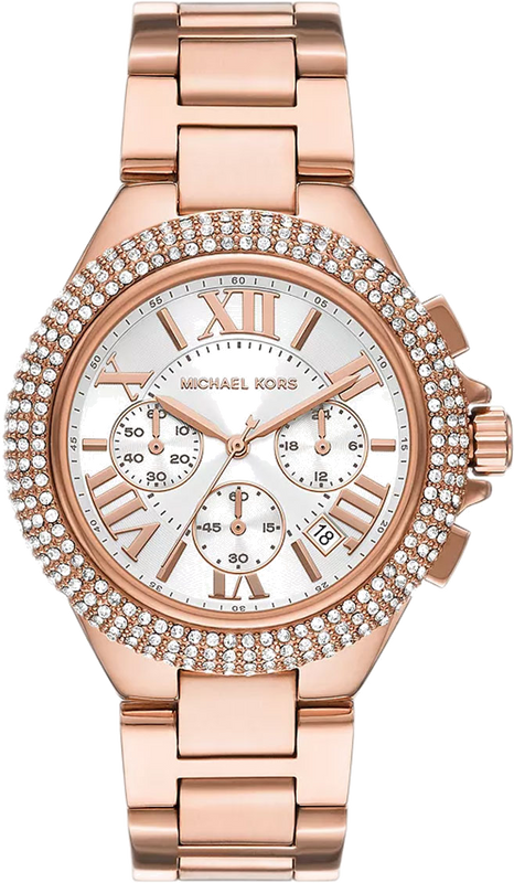  Shop Authentic Michael Kors Camille Chronograph White Dial Rose Gold Steel Strap Watch For Women - MK6995 - Luxxuri