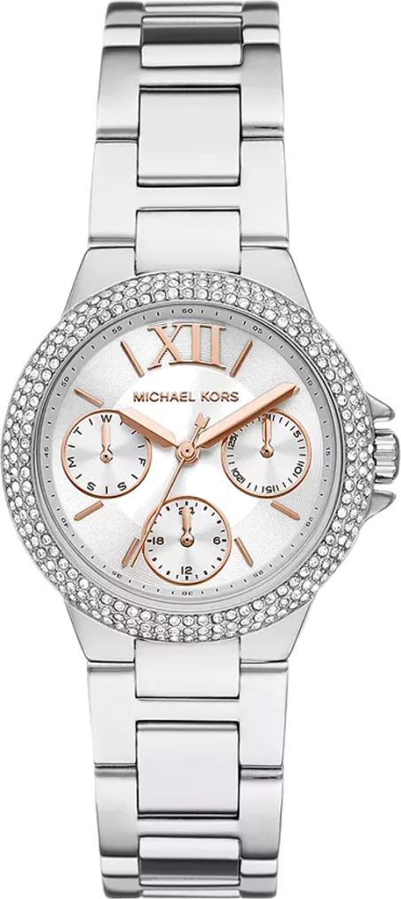  Shop Authentic Michael Kors Camille Chronograph White Dial Silver Steel Strap Watch For Women - MK7198 - Luxxuri