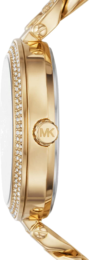  Shop Authentic Michael Kors Catelyn Crystals Gold Dial Gold Steel Strap Watch For Women - MK4674 - Luxxuri