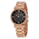  Shop Authentic Michael Kors Catlin Black Diamonds Dial Rose Gold Steel Strap Watch for Women - MK3356 - Luxxuri
