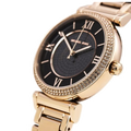  Shop Authentic Michael Kors Catlin Black Diamonds Dial Rose Gold Steel Strap Watch for Women - MK3356 - Luxxuri