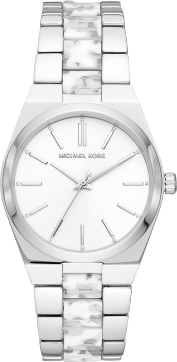  Shop Authentic Michael Kors Channing Quartz White Dial Two Tone Steel Strap Watch For Women - MK6649 - Luxxuri