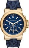  Shop Authentic Michael Kors Dylan Chronograph Blue Dial Blue Rubber Strap Watch For Men - MK8936 - Luxxuri