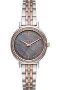  Shop Authentic Michael Kors Cinthia Mother of Pearl Grey Dial Two Tone Steel Strap Watch for Women - MK3642 - Luxxuri