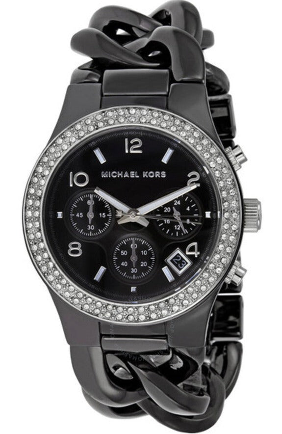  Shop Authentic Michael Kors Ceramic Black Dial Black Steel Strap Watch for Women - MK5388 - Luxxuri