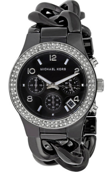  Shop Authentic Michael Kors Ceramic Black Dial Black Steel Strap Watch for Women - MK5388 - Luxxuri
