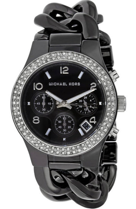  Shop Authentic Michael Kors Ceramic Black Dial Black Steel Strap Watch for Women - MK5388 - Luxxuri