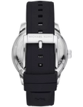 Michael Kors Cunningham Multifunction Blue Dial Black Rubber Strap Watch For Men - MK7160